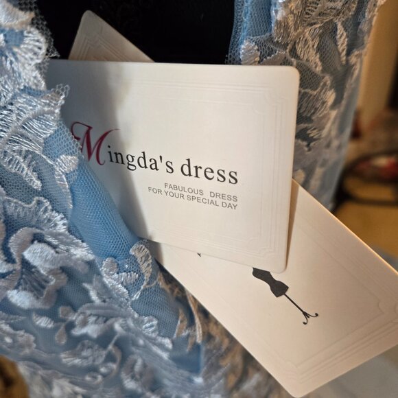 Elegant Mingda’s Light Blue Gown-With Tag-Never Worn - Picture 5 of 6